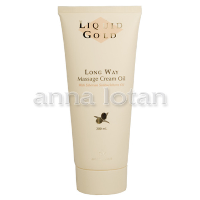 Anna Lotan Liquid Gold Golden Massage Cream Oil 200ml — Massage Anna Lotan Liquid Gold Golden Massage Cream Oil 200ml — Massage