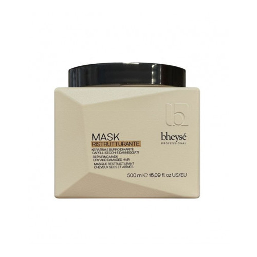 Bheyse Restructuring Repairing Hair Mask with Keratin and Shea Butter for Dry and Damaged Hair 500ml — Masken
