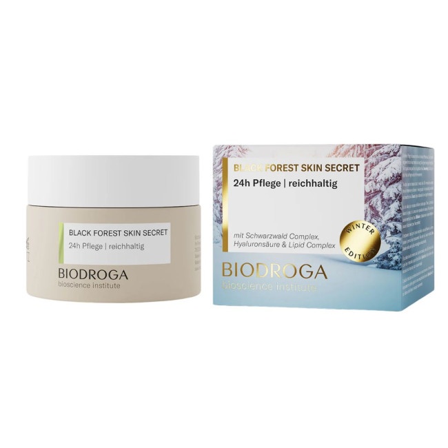 Biodroga Bioscience BLACK FOREST SKIN SECRET Winter Edition 24h Rich Care 50ml — Tagescremes