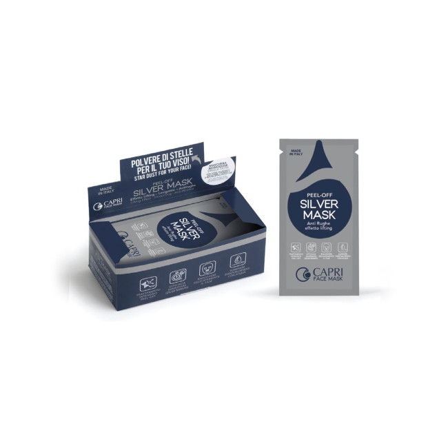 Capri Beauty Line Peel-Off Silver Mask Lifting Anti-Wrinkle 10ml — Masken Capri Beauty Line Peel-Off Silver Mask Lifting Anti-Wrinkle 10ml — Masken