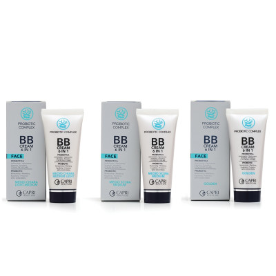 Capri Beauty Line Probiotic Complex Probiotic BB Cream 6 in 1 Golden (50ml) — Concealer & Korrektoren Capri Beauty Line Probiotic Complex Probiotic BB Cream 6 in 1 Golden (50ml) — Concealer & Korrektoren