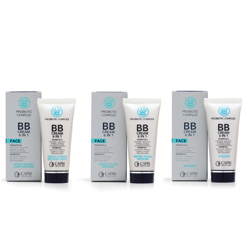 Capri Beauty Line Probiotic Complex Probiotic BB Cream 6 in 1 Golden (50ml) — Concealer & Korrektoren Capri Beauty Line Probiotic Complex Probiotic BB Cream 6 in 1 Golden (50ml) — Concealer & Korrektoren