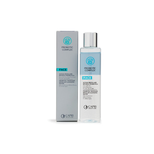 Capri Beauty Line Probiotic Complex Probiotic Two fase Micellar Cleansing Water 200ml — Reinigung Capri Beauty Line Probiotic Complex Probiotic Two fase Micellar Cleansing Water 200ml — Reinigung