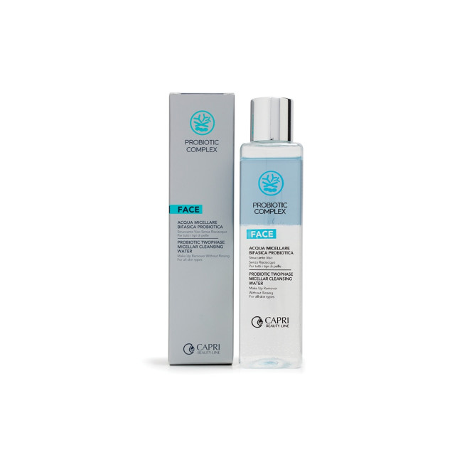 Capri Beauty Line Probiotic Complex Probiotic Two fase Micellar Cleansing Water 200ml — Reinigung Capri Beauty Line Probiotic Complex Probiotic Two fase Micellar Cleansing Water 200ml — Reinigung