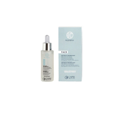 Capri Beauty Line Rigenera AGE BACK TECHNOLOGY FACE SERUM WITH RELAXING ACTION AND VERY HIGH PENETRATION CAPACITY INTRADERMIC 30ml — Serum Capri Beauty Line Rigenera AGE BACK TECHNOLOGY FACE SERUM WITH RELAXING ACTION AND VERY HIGH PENETRATION CAPACITY INTRADERMIC 30ml — Serum