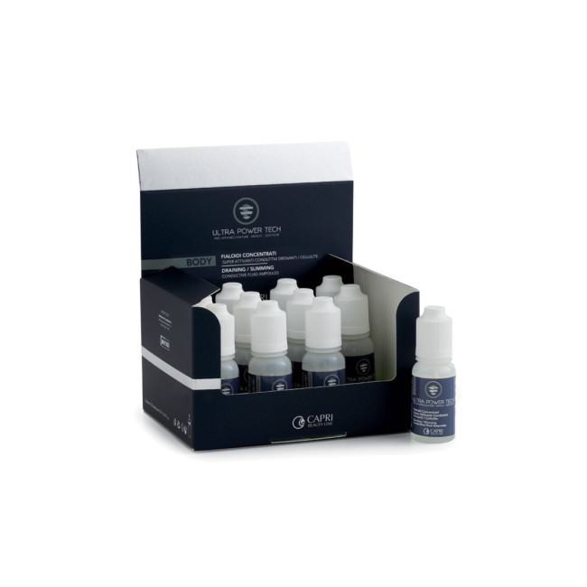 Capri Beauty Line Ultra Power Tech Draining Slimming Conductive Fluid Ampoule 15ml — Behandlung Capri Beauty Line Ultra Power Tech Draining Slimming Conductive Fluid Ampoule 15ml — Behandlung