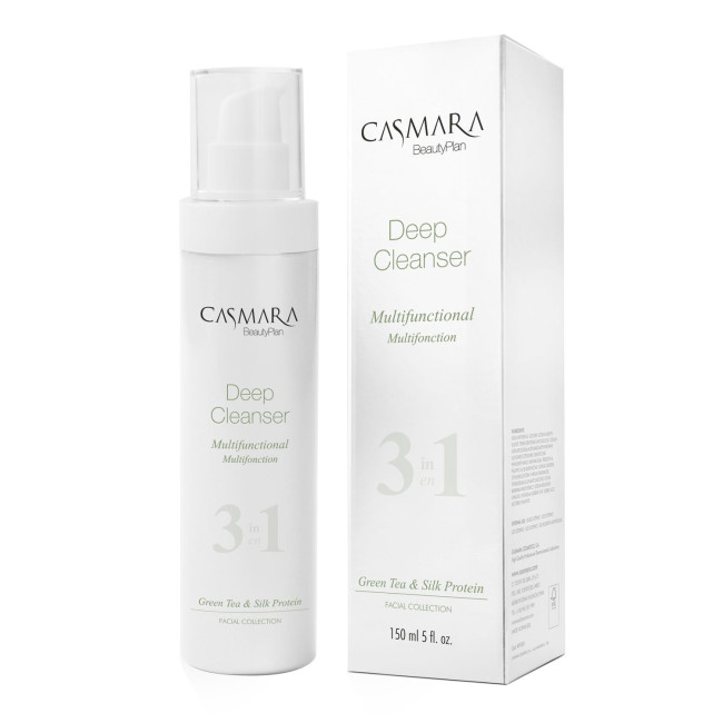 Casmara Deep Cleanser Multifunctional 3in1 Green Tea & Silk Protein — Reinigung Casmara Deep Cleanser Multifunctional 3in1 Green Tea & Silk Protein — Reinigung