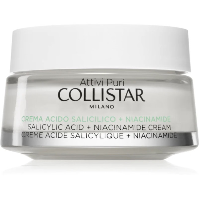 Collistar Attivi Puri Salicylic Acid + Niacinamide Anti-Blemish Oil Control Cream 50ml — Fettige Haut Collistar Attivi Puri Salicylic Acid + Niacinamide Anti-Blemish Oil Control Cream 50ml — Fettige Haut