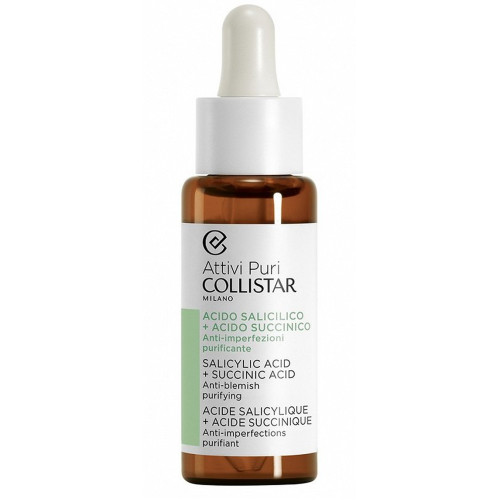 Collistar Attivi Puri Salicylic Acid + Succinic Acid Anti-Blemish Purifying Drops 30ml — Serum Collistar Attivi Puri Salicylic Acid + Succinic Acid Anti-Blemish Purifying Drops 30ml — Serum