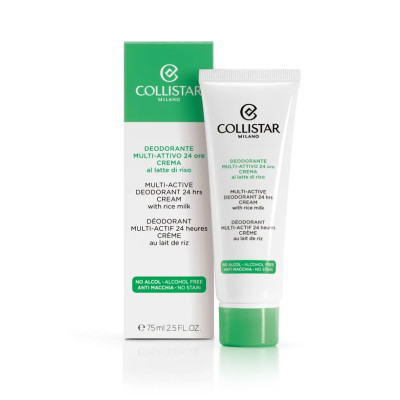 Collistar Multi Active Deodorant 24 Hours Cream with Rice Milk 75ml — Deodorants Collistar Multi Active Deodorant 24 Hours Cream with Rice Milk 75ml — Deodorants
