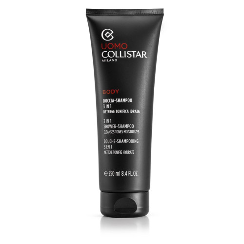 Collistar Uomo Body 3in1 Shower Shampoo 250ml — Haarpflege für Männer Collistar Uomo Body 3in1 Shower Shampoo 250ml — Haarpflege für Männer