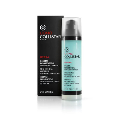 Collistar Uomo Hydra Total Freshness Moisturizer Face and Eye Cream-Gel 24h 80ml — Augen- & Lippenpflege