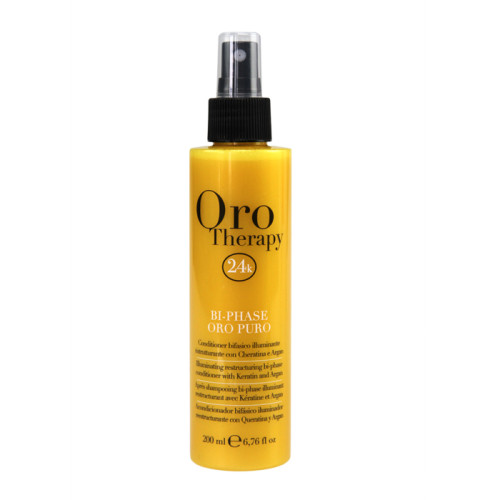 Fanola Oro Therapy Illuminating Restructuring Bi-Phase Conditioning Spray 200ml — Conditioner Fanola Oro Therapy Illuminating Restructuring Bi-Phase Conditioning Spray 200ml — Conditioner