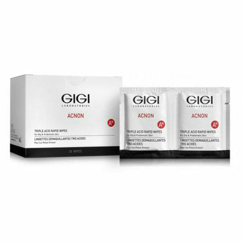 GIGI Acnon Triple Acid Rapid Wipes 30pcs — Reinigung GIGI Acnon Triple Acid Rapid Wipes 30pcs — Reinigung