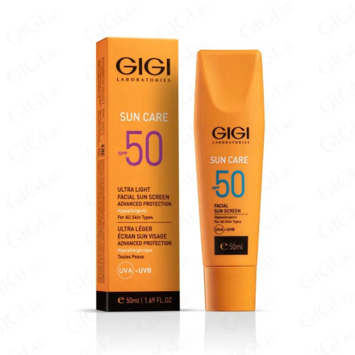 GiGi Sun Care Ultra Light Facial Sun Screen Advanced Protection SPF50 UVA/UVB For all skin types 50ml — Körper