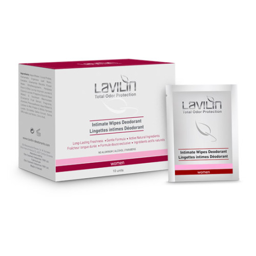 Hlavin Lavilin Women Intimate Wipes Deodorant 10x3.7g — Deodorants