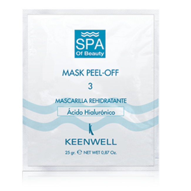 Keenwell SPA of Beauty 3 Peel-Off Hyaluronic Acid Super Moisturizing Mask — Masken Keenwell SPA of Beauty 3 Peel-Off Hyaluronic Acid Super Moisturizing Mask — Masken