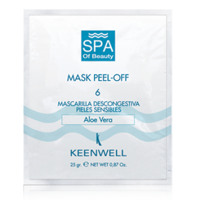 Keenwell SPA of Beauty 6 Peel-Off Decongestant Mask Aloe Vera for Sensitive Skin — Masken Keenwell SPA of Beauty 6 Peel-Off Decongestant Mask Aloe Vera for Sensitive Skin — Masken