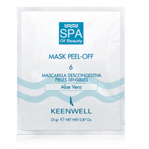 Keenwell SPA of Beauty 6 Peel-Off Decongestant Mask Aloe Vera for Sensitive Skin — Masken Keenwell SPA of Beauty 6 Peel-Off Decongestant Mask Aloe Vera for Sensitive Skin — Masken