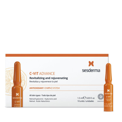 SeSderma C-Vit Advanced Antiox Booster Deep Action Ampules 10x1.5ml — Vitamin C SeSderma C-Vit Advanced Antiox Booster Deep Action Ampules 10x1.5ml — Vitamin C