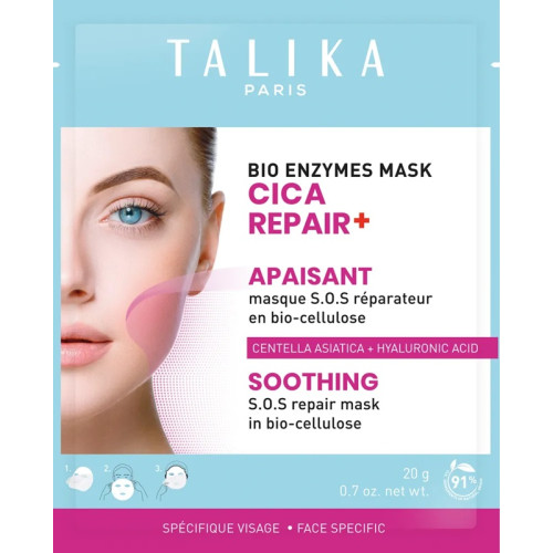 Talika Bio Enzymes Mask CICA REPAIR+ Soothing SOS Repair Mask In Bio-Cellulose — Masken Talika Bio Enzymes Mask CICA REPAIR+ Soothing SOS Repair Mask In Bio-Cellulose — Masken
