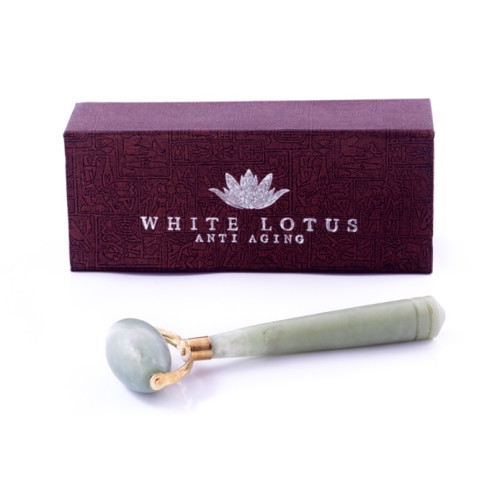 White Lotus Luxurious Jade Skin Roller — Anti-Aging White Lotus Luxurious Jade Skin Roller — Anti-Aging